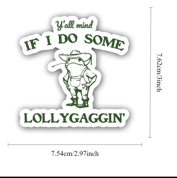 Green and white southern frog sticker car jeep bike cup electronic decor - Picture 2 of 7